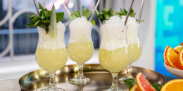 Classic Margarita, Spicy Mango Margarita, Strawberry Margarita & Pineapple Margarita