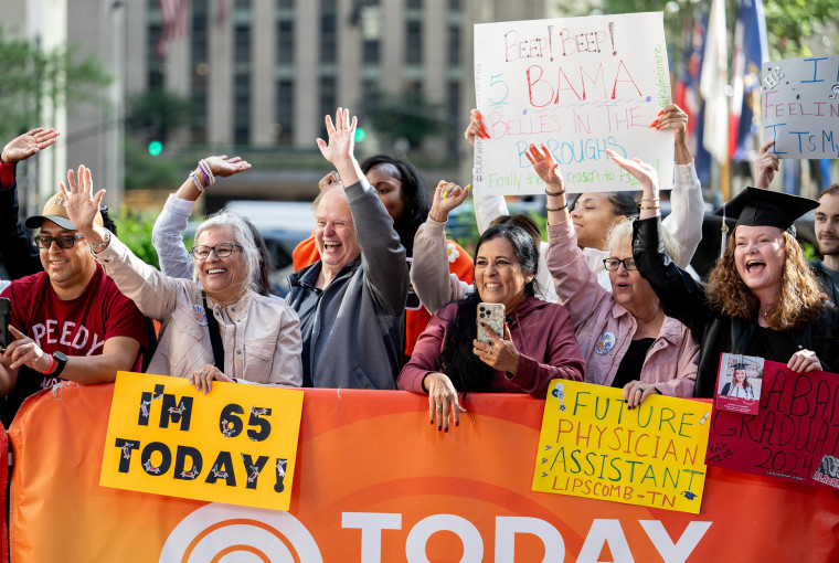 Fans on the TODAY show plaza.